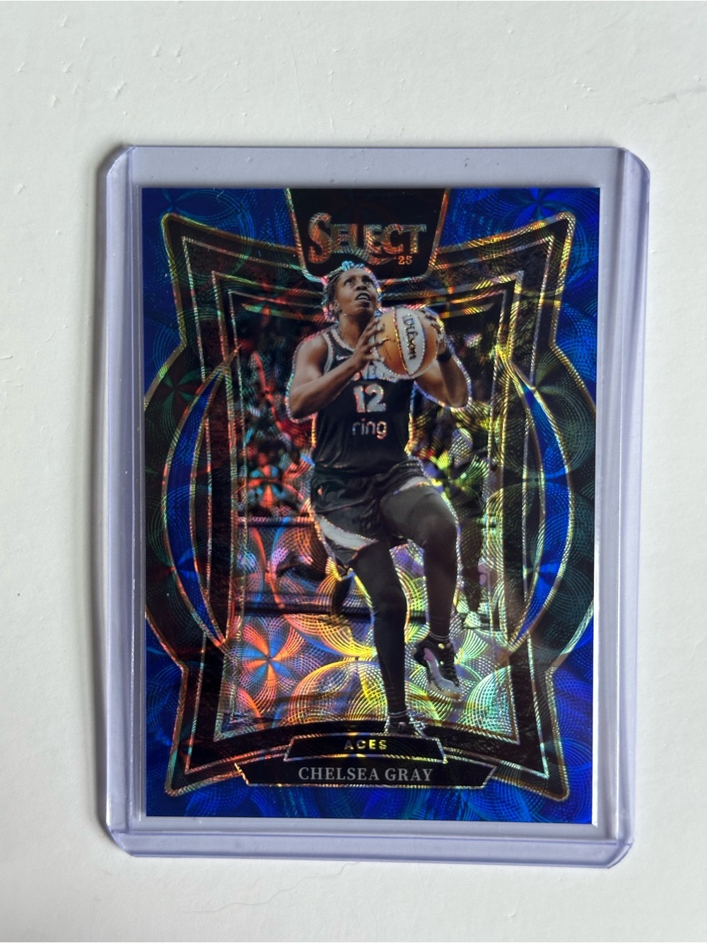 Panini Select Chelsea Gray Blue Holographic Card